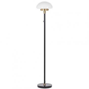 Beliani, Stehlampe, Schwarz Gold Weiß, 150 cm, rund
