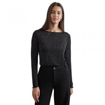 STREET ONE Langarmshirt mit Metallisierten Fasern