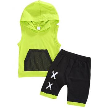 Outfit de Verano para Bebés 1-6 Años: Top Sin Mangas y Shorts con Bolsillo