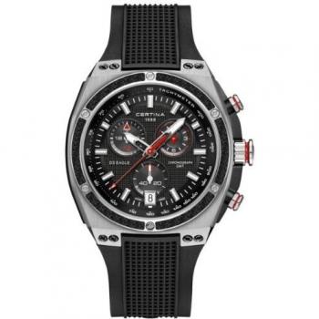 Herren-XL Quarz‑Chronograph von Certina – Kautschukarmband, Seriennummer C023.739.27.051.00