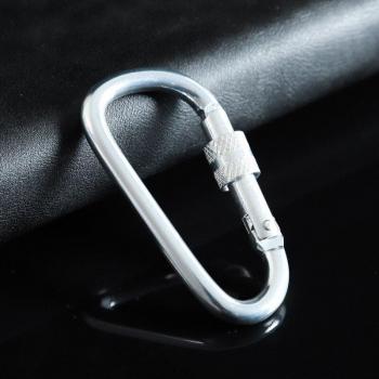 D-Form Karabinerhaken aus Aluminium 5 Farben für Schlüsselbund