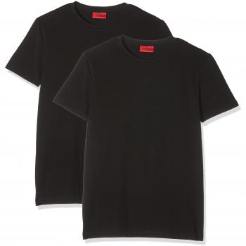 Hugo Round Mens Two-Pack of Slim-Fit T-Shirts in Stretch Cotton