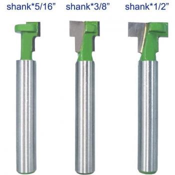 Woodworking T-Slot Cutter with 1/4 Shank