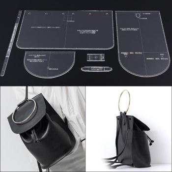 Mochila de Cuero con Edición Acrílica