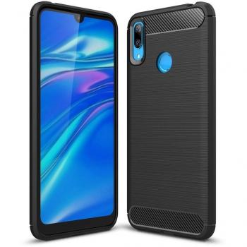 Huawei Y7 2019 Blue Gel Cover with Black Detailing