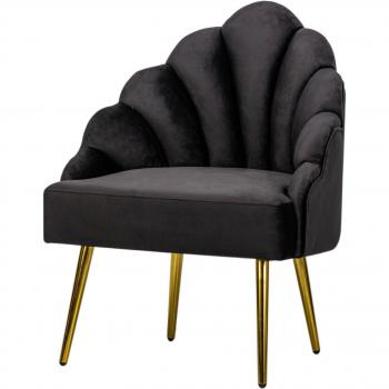 Sillón NORDLYS “Nordic Noir” – Terciopelo y Acero