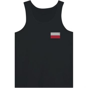 Slim-Fit Black Poland Tank – 100% Cotton, Unisex