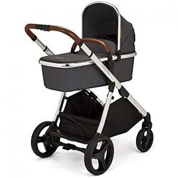 Ickle Bubba Eclipse 2-in-1 Travel System (Grey with Tan Handles)