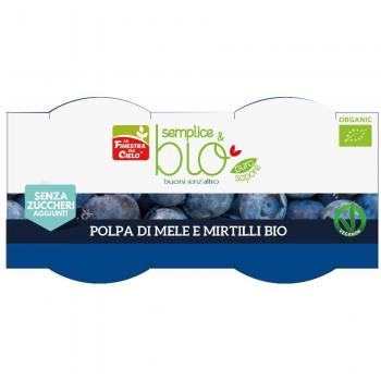 POLPA DI MELA E MIRTILLO BIO 200G