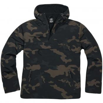 Brandit Fleece Pull Over Windbreaker in darkcamo 4XL