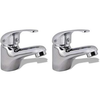Bidet Faucets Chrome 2 pcs vidaXL