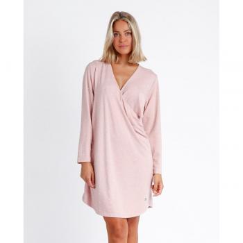 Admas Camisola de Lactancia Maternity Moon Rosa de Manga Larga con Topitos para Mujer