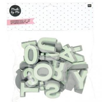 Helvetica Stencil Rubber Stamps for Crafting