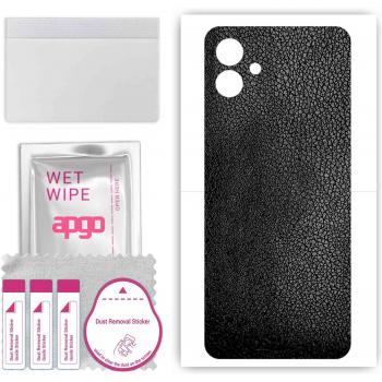 Black Leather Pattern Skin for Samsung Galaxy A04e