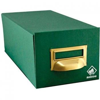 Mariola Green Index Card Organizer