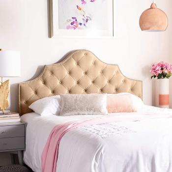 Mink Plush Super King 26 inch Strutted Headboard from Gemia