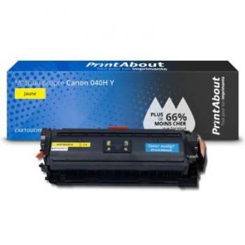 Toner Canon 040H Y PrintAbout – Jaune – Capacité Supérieure