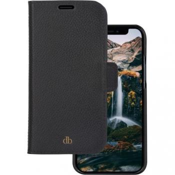 Coque portefeuille Dbramante 1928 pour iPhone 13, Noir