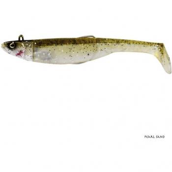 Cebos suaves Westin Magic Minnow Jig, Longitud 15 cm, Color Arena con Brillo