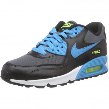 Nike Air Max 90 Mesh GS Sneakers Ragazzo Nero/Blu Lagoon 38.5