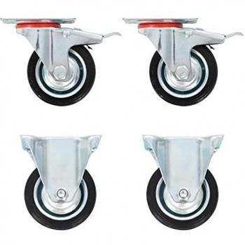 4 Pack of 75 mm Casters from Vidaxl