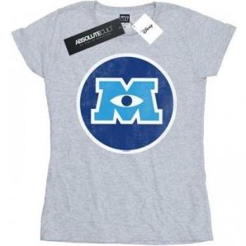 Disney Damen Monsters University Monster Emblem T-Shirt grau