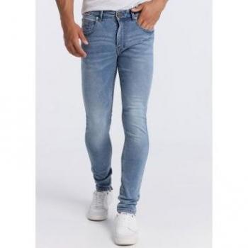 Jeans Six Valves Hombre: Tallaje en Pulgadas, Azul Medio, Caja Media