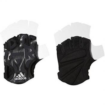 Women's Adidas Graph Gloves in Black/Silver – Medium Size
