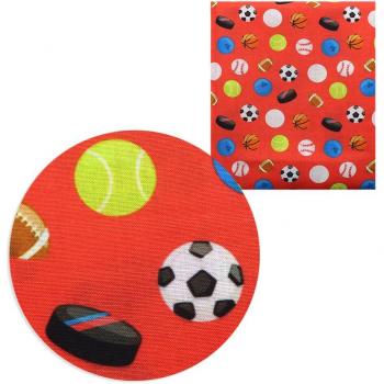 David tissu 50x145cm imprimé basket-ball en polyester et coton, c11148