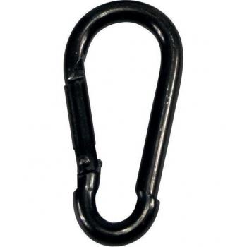 PÖSAMO Mousqueton Noir Zinc 60x6 mm – Série de 100
