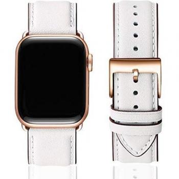 SUNFWR Leather Bands for Apple Watch 38mm 40mm 42mm 44mm