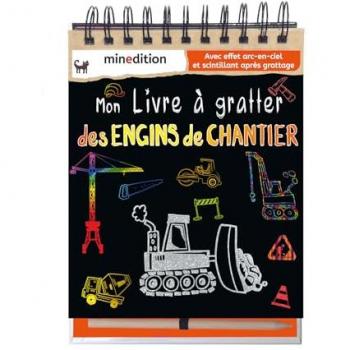 mon livre a gratter des engins de chantier