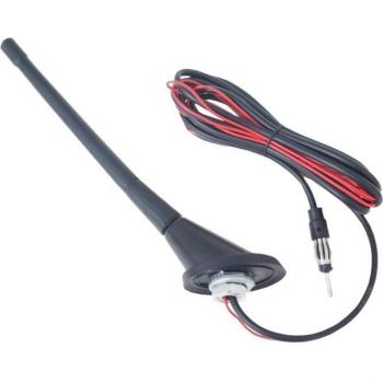 Antenna per radio con amplificazione, asta in gomma 24 cm