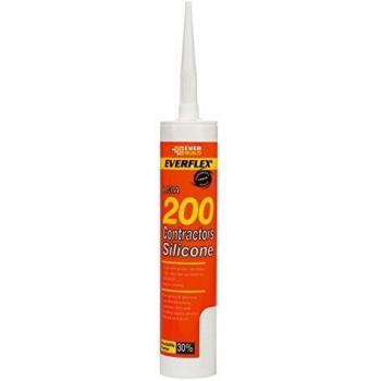 Everbuild Sika EVB200TR Everflex® LMA 200 Contractor's Silicone 295ml Translucent
