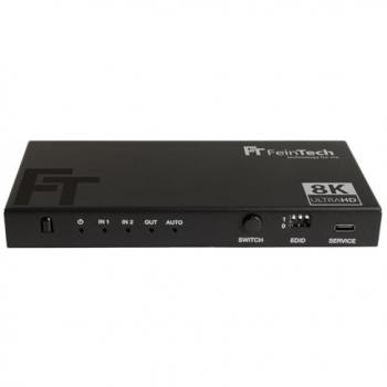 SW212 HDMI 2.1 Switch con Estrazione Audio (Toslink & Aux) – FeinTech