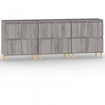 Credenza Buffet “Cucina Soggiorno” 60×35×70 cm – Cassettiera Organizzatore Grigio