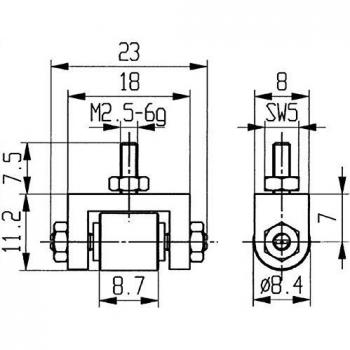 Messein D 8,4 mm Rl M2,5 Sta – Dispositivo de Comparación Horaria Käfer