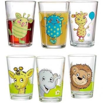 Ritzenhoff & Breker 6er Set Kindergläser Dschungeltiere