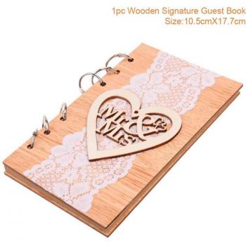 Custom Timber Wedding Guestbook