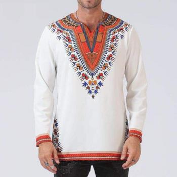 Top de algodón blanco para hombre