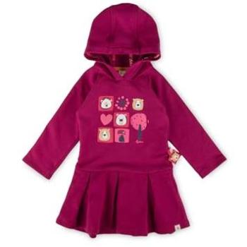Kinder Hoodie Kleid mit Bär Motiv