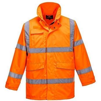 PWR Hi-Visibility Extreme Parka Jacket in Orange