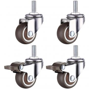 Roue pivotante M8 pour meubles et tables de travail