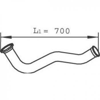 DINEX 21253 – Tuyau d’échappement de 700 mm (avant)