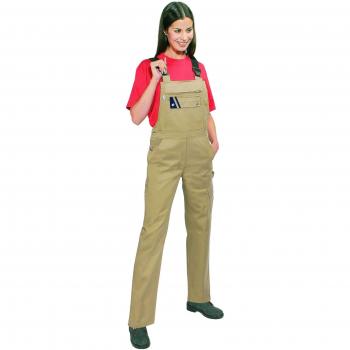 Grünblau Khaki Arbeitslatzhose für Damen – Baumwollmix