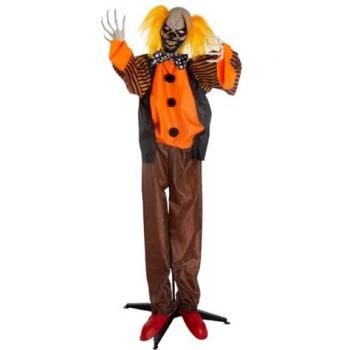 Gnarly Doodle Horror Clown mit Bewegung und Soundeffekten 163 cm
