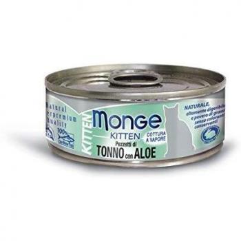 MONGE CAT SUPERPREMIUM JELLY gr.80 pezz.tonno/aloe KITTEN