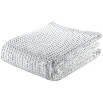 Plaid de Algodón Estelia Blanco 140 x 190 cm