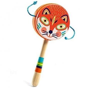DJECO Animambo Handtrommel Vos, Unidimensional, 36025, Multicolore