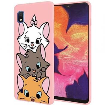 Custodia Ultra Slim ZhuoFan Samsung Galaxy A10 – Silicone Rosa e Disegni Cartooneschi